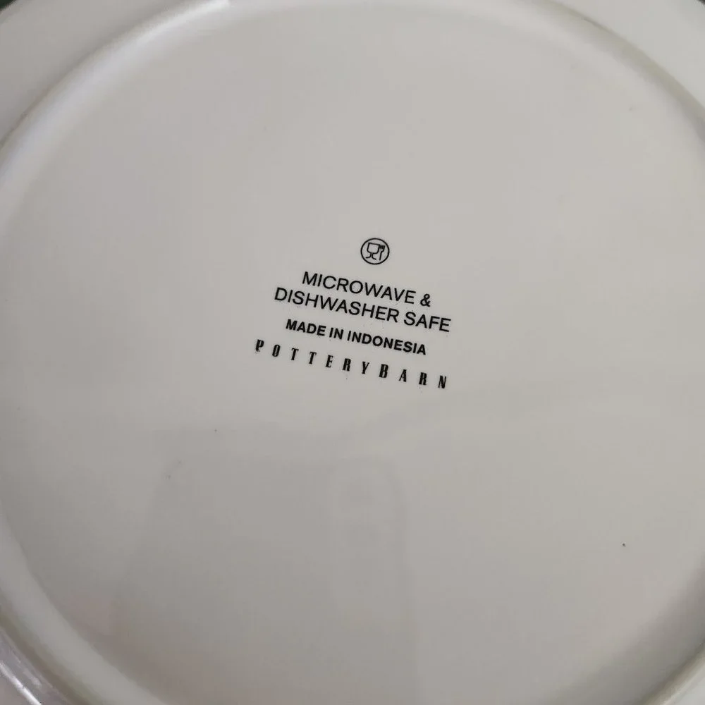Pottery Barn Floral Blossom Salad Dessert Plates 8 inches Set of 4